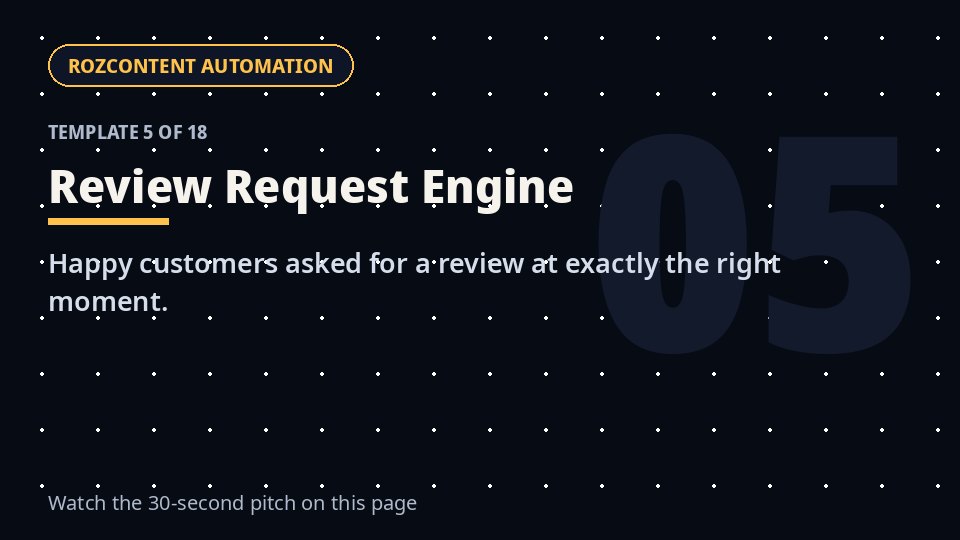 Review Request Engine — ready-made automation